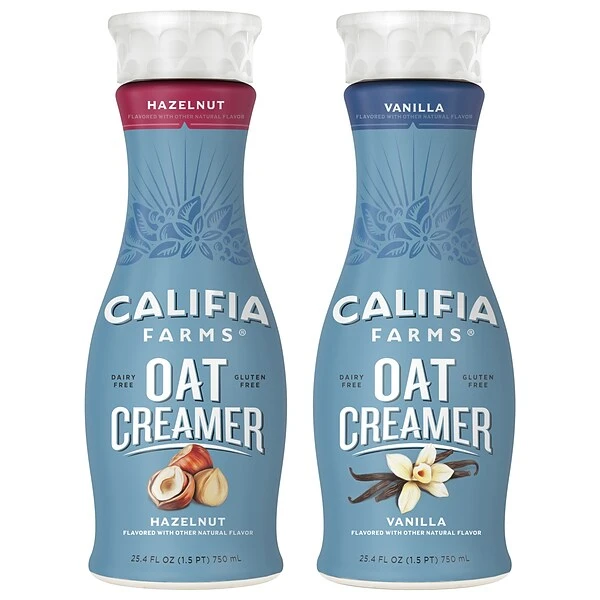 Califia Farms Hazelnut And Vanilla Dairy Free Liquid Creamer 25.4 Oz., 2/Pack (600-00282) 3 Califia Farms Hazelnut And Vanilla Dairy Free Liquid Creamer 25.4 Oz., 2/Pack (600-00282) - Image 3