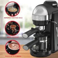Brentwood Espresso And Cappuccino Maker, Black (GA-135BK) -Bigelowining Shop sp182062882 s7
