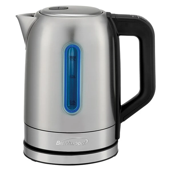Brentwood Cordless Digital Stainless Steel Kettle With 5 Temperature Presets & Swivel Base, 1.79-Qt., (KT-1796DS) 1 Brentwood Cordless Digital Stainless Steel Kettle With 5 Temperature Presets & Swivel Base, 1.79-Qt., (KT-1796DS)