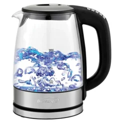 Brentwood Cordless Digital Glass Electric Kettle With 6 Precise Temperature Presets & Swivel Base, 1.79-Qt., (KT-1982DBK)
