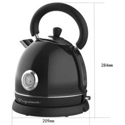 Frigidaire Retro Porcelain Electric Water Kettle With Thermometer, 1.79-Qt., Black (EKET125-BLACK) 10 Frigidaire Retro Porcelain Electric Water Kettle With Thermometer, 1.79-Qt., Black (EKET125-BLACK) -Bigelowining Shop sp182064091 s7
