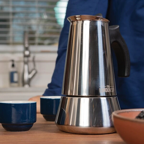THE LONDON SIP 10-Cups Induction Stovetop Espresso Maker, Silver (EM10S) 7 THE LONDON SIP 10-Cups Induction Stovetop Espresso Maker, Silver (EM10S) - Image 7