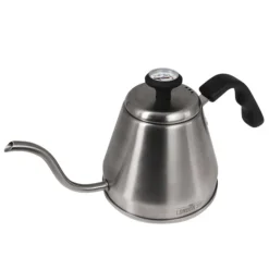THE LONDON SIP Stainless Steel Kettle With Beverage Thermometer, 40.5 Fl. Oz., Silver (K1200S)
