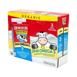 Horizon Organic 2% Milk With DHA Omega-3, 64 Fl. Oz., 3/Pack (902-00055) -Bigelowining Shop sp22532912 s7