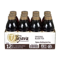 Tejava Original Unsweetened Black Tea, 16.9 Fl. Oz., 12/Pack (313-00005)