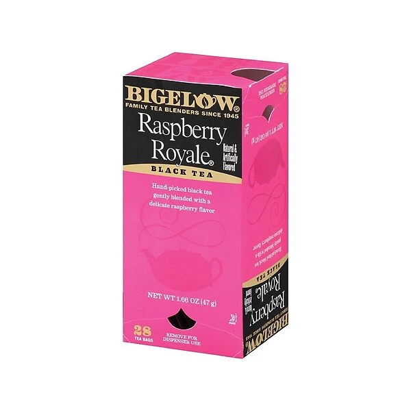 Bigelow Raspberry Royale Black Tea Bags, 28/Box (RCB003401) 2 Bigelow Raspberry Royale Black Tea Bags, 28/Box (RCB003401) - Image 2