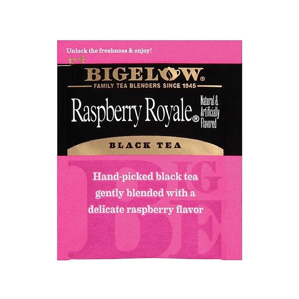 Bigelow Raspberry Royale Black Tea Bags, 28/Box (RCB003401) 3 Bigelow Raspberry Royale Black Tea Bags, 28/Box (RCB003401) - Image 3