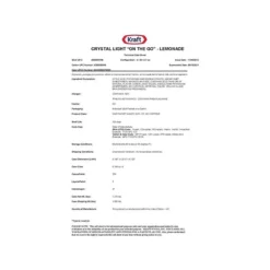 Crystal Light On The Go Natural Lemonade Drink Mix, 0.17 Oz., 30/Box (00796) -Bigelowining Shop sp44844870 s7