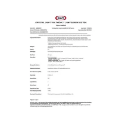 Crystal Light On The Go Lemon Powder Tea, 0.08 Oz., 30/Box (00757) -Bigelowining Shop sp46940609 s7