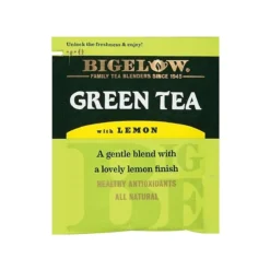 Bigelow Green With Lemon Tea Bags, 28/Box (RCB10346)