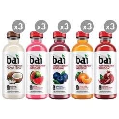 Bai Water Sunset Variety Pack, 18 Fl Oz, 15 Count (220-00656) -Bigelowining Shop sp79549744 s7