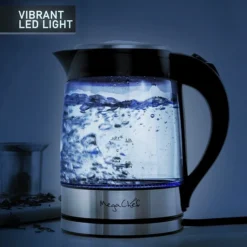 Mega Chef Glass/Stainless Steel Electric Tea Kettle, 1.8 Liter, Black/Silver (93596270M) 12 Mega Chef Glass/Stainless Steel Electric Tea Kettle, 1.8 Liter, Black/Silver (93596270M) -Bigelowining Shop sp80445571 s7