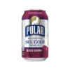 Polar Seltzer Water, 12 Fl. Oz., Black Cherry, 12/Carton, 2 Cartons/Pack (1000228)