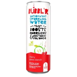 Bubbl'r Antioxidant Sparkling Water, Cherry Guava Blend'r, 12 Oz. Can, 12/Pack (WIC39949)