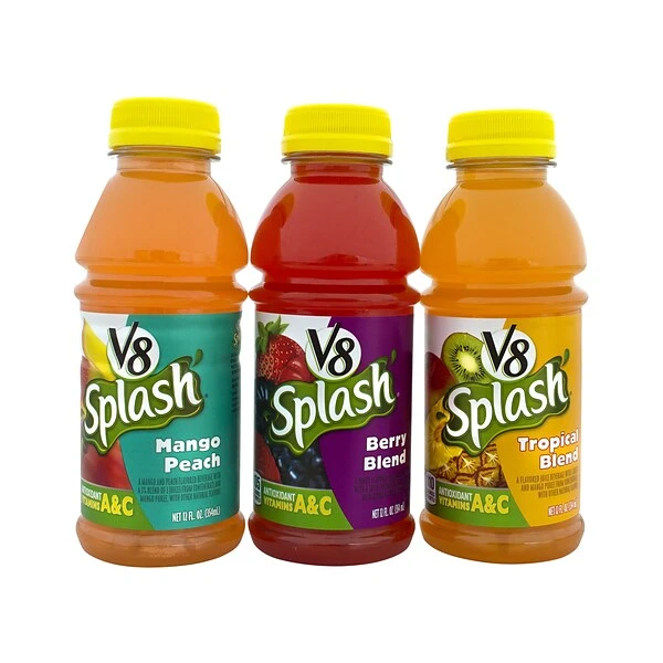 V8 Splash Juice Variety Pack, 12 Oz, 18/Pack (900-00054) 1 V8 Splash Juice Variety Pack, 12 Oz, 18/Pack (900-00054)