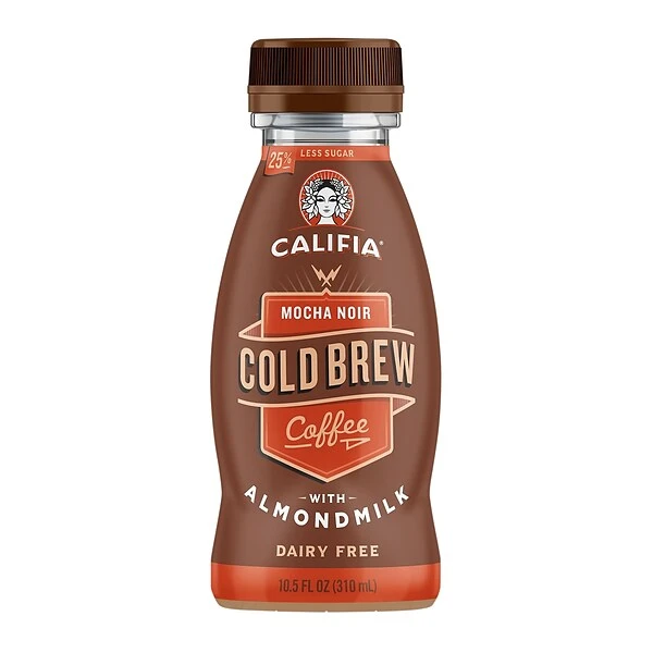 Califia Farms Cold Brew With Almond Milk Mocha Noir 10.5 Oz, 8/Pack (902-00446) 1 Califia Farms Cold Brew With Almond Milk Mocha Noir 10.5 Oz, 8/Pack (902-00446)
